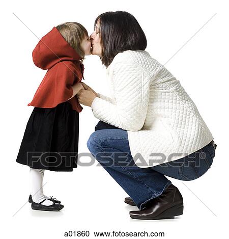 mother kissing daughter View Large Photo Image Stock Image - mother kissing daughter. Fotosearch