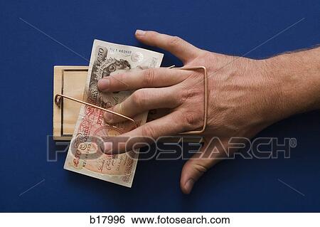 Mouse trap with money as bait. View Large Photo Image Stock Photograph - Mouse trap with money as bait.. Fotosearch