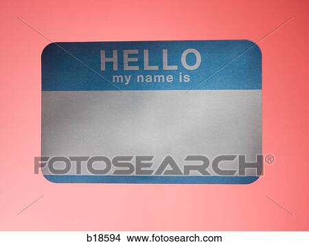 Picture - Name tag.. Fotosearch