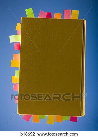 Stock Image - Notebook full of tabs.. Fotosearch