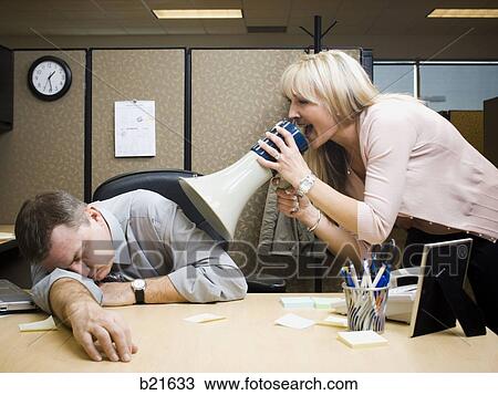 Stock Image - office workers. Fotosearch
