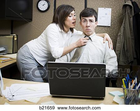 Stock Photo - office workers. Fotosearch