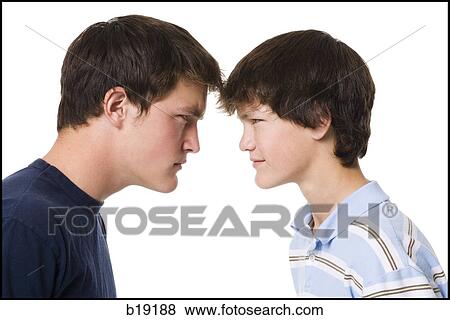 older boy and younger boy head to head. View Large Photo Image Stock Photo - older boy and younger boy head to head.. Fotosearch