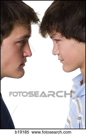 older boy and younger boy head to head. View Large Photo Image Stock Photography - older boy and younger boy head to head.. Fotosearch