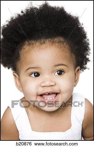 One Person African Ethnicity One Baby Girl Only Mixed Race