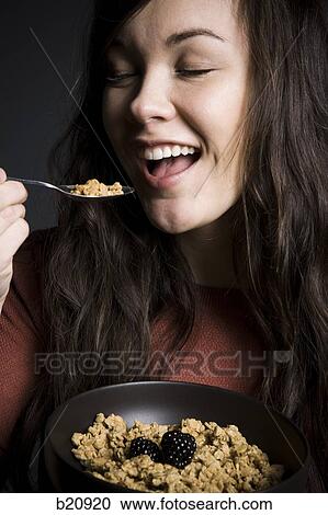 Stock Image - one young woman only, Caucasian Appearance, One Person, Mixed Race Person, Korean Ethnicity, 20-24 years. Fotosearch
