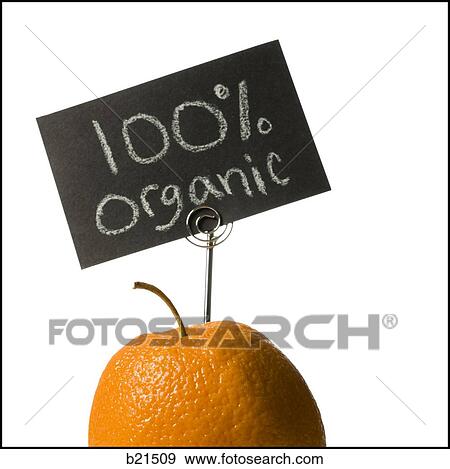 Stock Photo - organic orange. Fotosearch