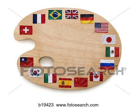 palette with international flags View Large Photo Image Stock Image - palette with international flags. Fotosearch