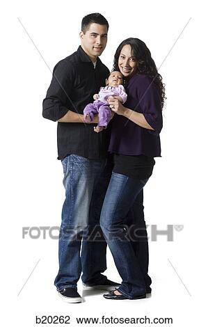 Stock Image - parents and baby. Fotosearch