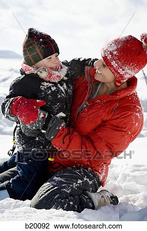 playing in the snow View Large Photo Image Stock Image - playing in the snow. Fotosearch