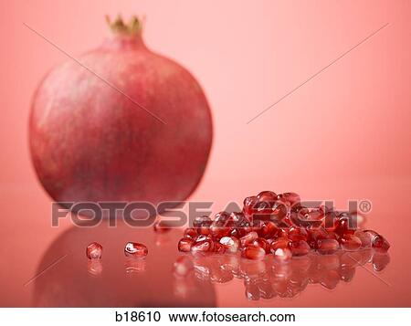 Pomegranate and pomegranate seeds. View Large Photo Image Stock Image - Pomegranate and pomegranate seeds.. Fotosearch
