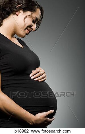 Pregnant woman. View Large Photo Image Stock Image - Pregnant woman.. Fotosearch