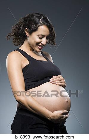 Pregnant woman. View Large Photo Image Stock Image - Pregnant woman.. Fotosearch