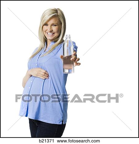 Stock Image - pregnant woman. Fotosearch