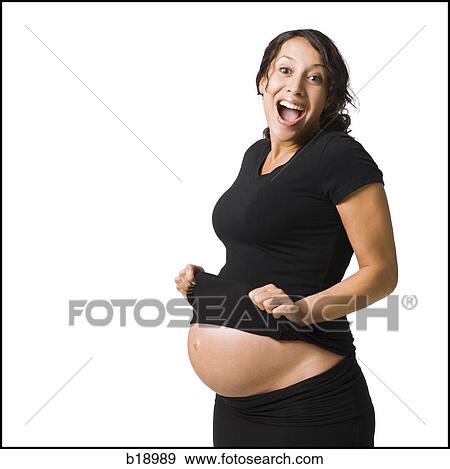 Stock Photo - Pregnant woman.. Fotosearch