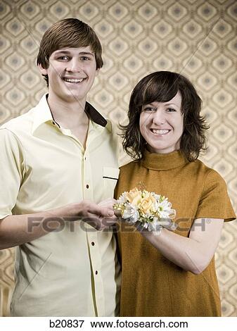 retro young couple View Large Photo Image Stock Photo - retro young couple. Fotosearch