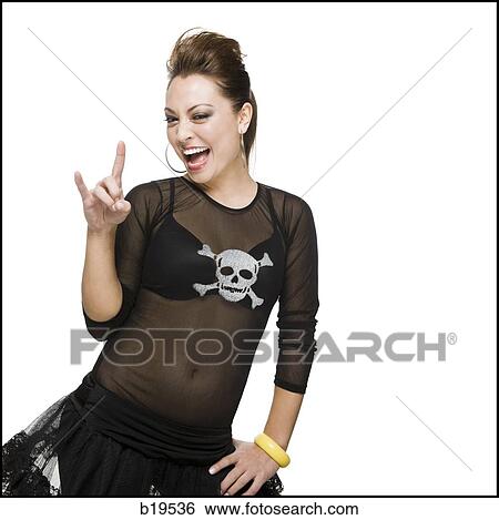 rocker girl View Large Photo Image Stock Photograph - rocker girl. Fotosearch