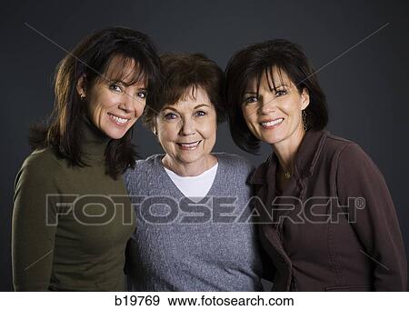 senior mother and daughters View Large Photo Image Stock Photo - senior mother and daughters. Fotosearch