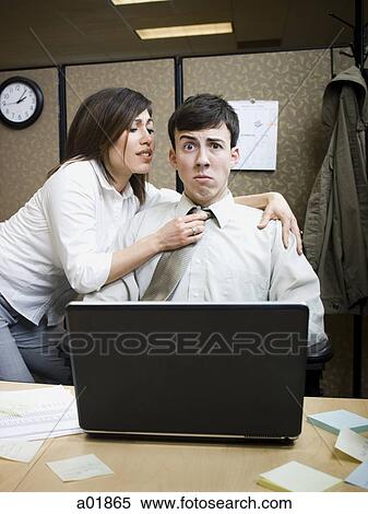 Stock Photography - sexual harassment in the workplace. Fotosearch