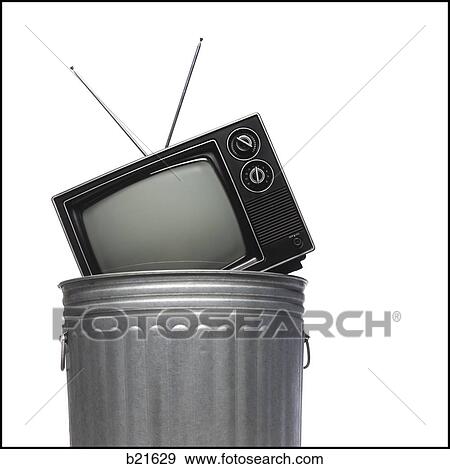 tv in the trash View Large Photo Image Stock Photo - tv in the trash. Fotosearch
