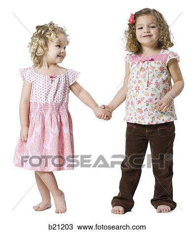 two little girls View Large Photo Image Stock Image - two little girls. Fotosearch