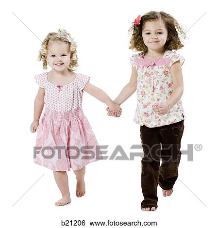 two little girls View Large Photo Image Stock Photograph - two little girls. Fotosearch
