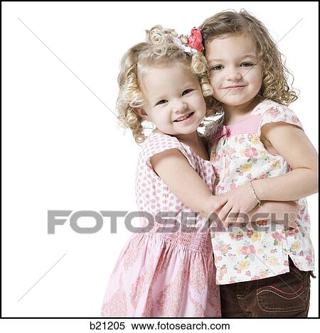 two little girls View Large Photo Image Stock Photography - two little girls. Fotosearch