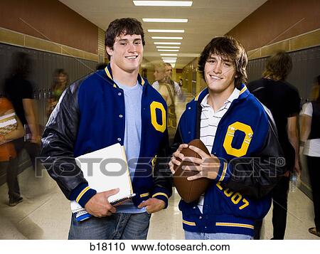 Two male High School students. View Large Photo Image Stock Image - Two male High School students.. Fotosearch
