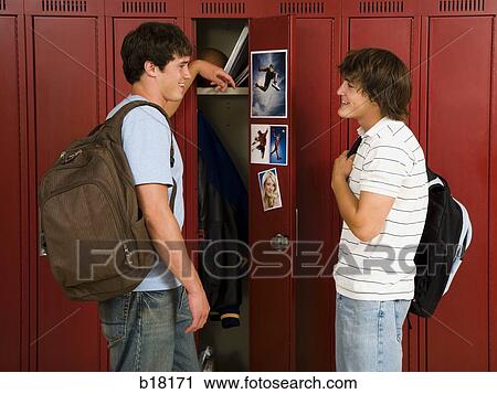 Two male High School students. View Large Photo Image Stock Image - Two male High School students.. Fotosearch