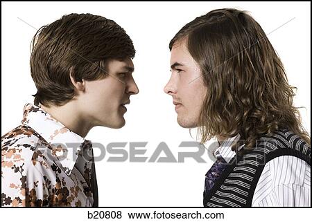 Stock Photo - two men in retro clothing. Fotosearch