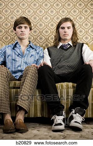 two men in retro clothing View Large Photo Image Stock Photo - two men in retro clothing. Fotosearch