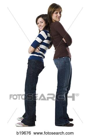 two woman looking at camera View Large Photo Image Stock Photograph - two woman looking at camera. Fotosearch