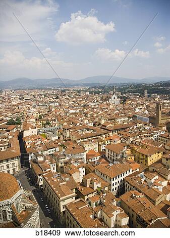 Stock Photo - "View from Il Duomo in Florence, Italy. ". Fotosearch
