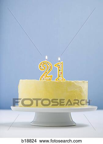 white cake on a platter with candles. View Large Photo Image Picture - white cake on a platter with candles.. Fotosearch