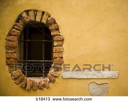 Window in Italian wall. View Large Photo Image Stock Image - Window in Italian wall.. Fotosearch