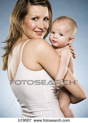Woman and baby. View Large Photo Image Stock Photo - Woman and baby.. Fotosearch