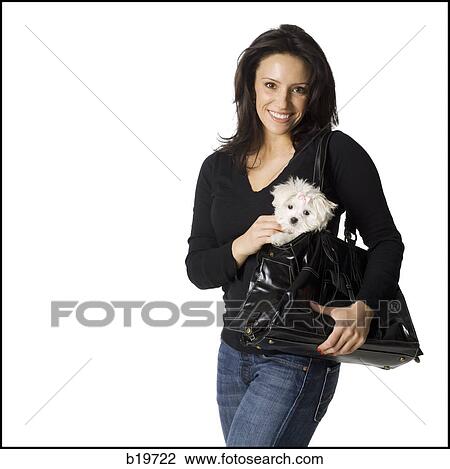 woman and puppy View Large Photo Image Stock Image - woman and puppy. Fotosearch