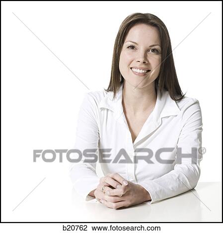 woman at a desk View Large Photo Image Stock Image - woman at a desk. Fotosearch