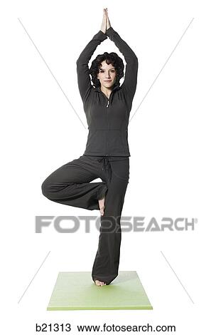 woman doing yoga View Large Photo Image Stock Image - woman doing yoga. Fotosearch