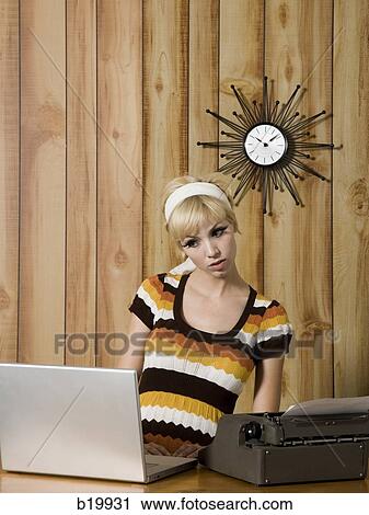 Stock Image - woman in 1960's attire. Fotosearch