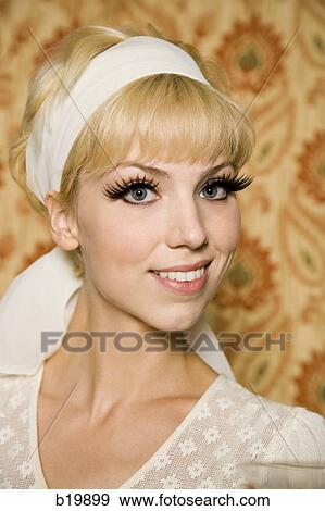 Stock Photo - woman in 1960's attire. Fotosearch