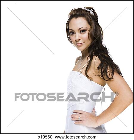woman in a bridal gown View Large Photo Image Stock Image - woman in a bridal gown. Fotosearch