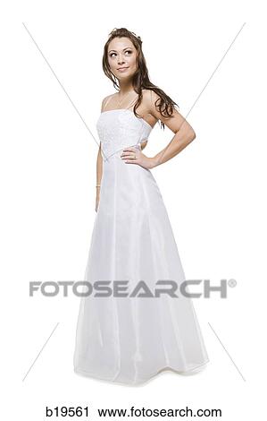 woman in a bridal gown View Large Photo Image Stock Image - woman in a bridal gown. Fotosearch
