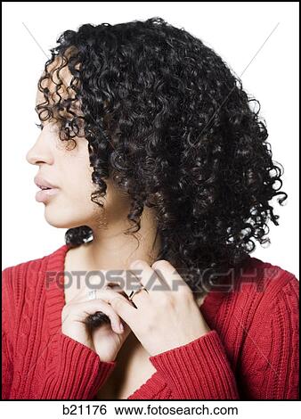 woman in a red sweater View Large Photo Image Stock Photograph - woman in a red sweater. Fotosearch