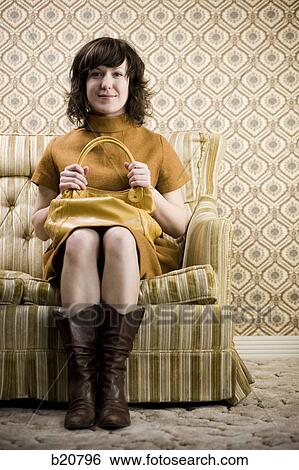 woman in a retro outfit View Large Photo Image Stock Photograph - woman in a retro outfit. Fotosearch