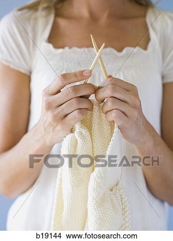 woman knitting. View Large Photo Image Picture - woman knitting.. Fotosearch