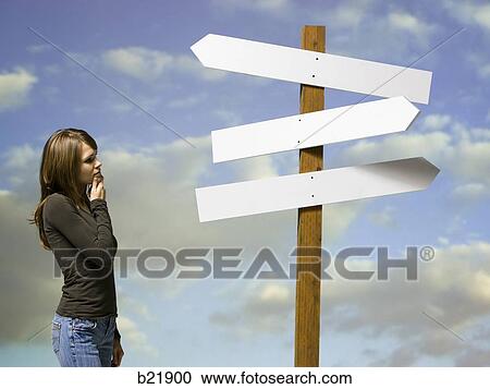 woman looking for directions View Large Photo Image Stock Image - woman looking for directions. Fotosearch