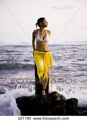 woman on the beach View Large Photo Image Picture - woman on the beach. Fotosearch