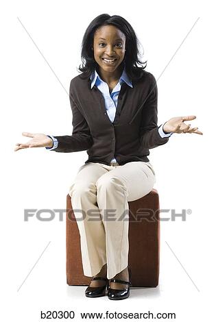 woman sitting on a box View Large Photo Image Stock Image - woman sitting on a box. Fotosearch