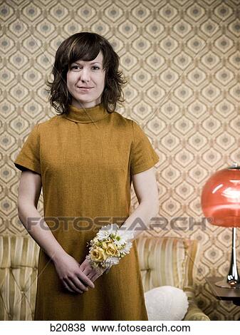 woman with a corsage View Large Photo Image Stock Photo - woman with a corsage. Fotosearch